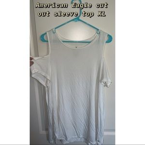 American Eagle Cut Out Sleeve Tshirt